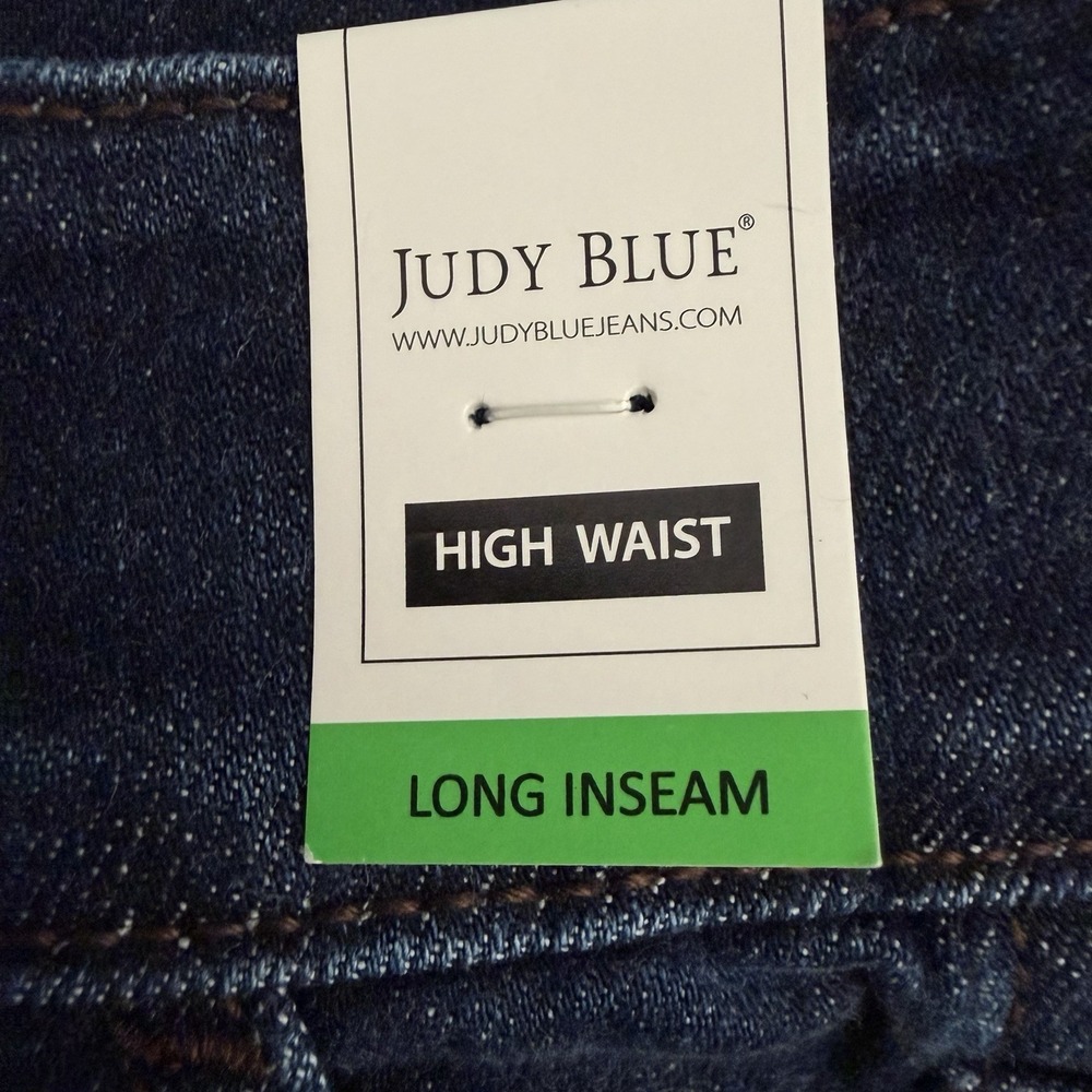 NWT Judy Blue 82678 High Waist Trouser Wide Leg Jeans Womens 15 Long 35 Inseam - Picture 5 of 16
